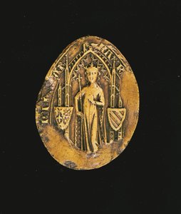 Sceau de Marguerite de Bourgogne (1290-1315) 1311 - French School