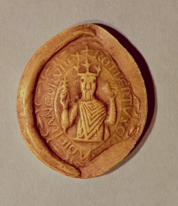 Sceau de Robert II (vers 970-1031) le Pieux, 997 après J.-C. - French School