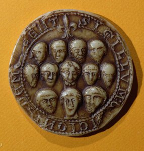 Sceau du conseil de la Commune de Meulan, 1195 - French School
