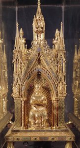 Figure assise du Christ, du reliquaire de Saint Taurin
