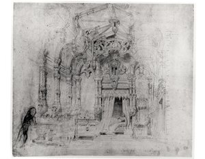 Décor pour la première production de Angelo, tyran de Padoue par Victor Hugo, 1835 - French School