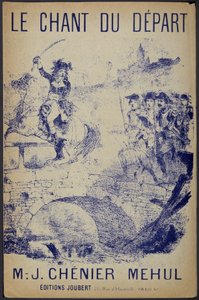Couverture de partition pour « Le chant du départ » paroles de Chénier, musique de Mehul - French School