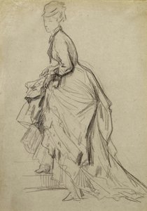 Montrant une cheville, vers 1880 - French School