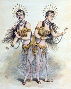 Sœurs siamoises, Rosa - Josepha Blazek, extrait de "Le Petit Journal", Paris, 8 avril 1891 (gravure) - French School