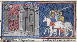 Siège de Damas - Louis VII le Jeune - French School