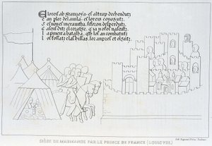 Siège de Marmande par Louis VIII - French School