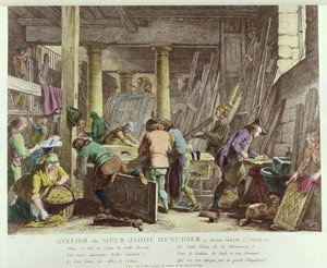 Atelier de menuiserie de Sieur Jadot - French School