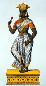 Simaladevi épouse de Yama, gravé par C. de Motte (1785-1836) (lithographie en couleur)