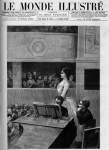 Concours de chant au Conservatoire de musique de Paris. - French School