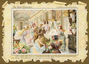 La Belle au bois dormant, Bébé dans le berceau - French School