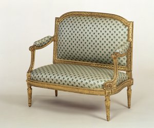 Petite banquette Louis XVI, estampillée par J.P. Boulard, vers 1775 - French School