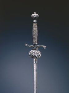 Petite épée (acier, incrustations d
