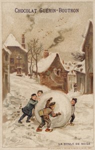 Bataille de boules de neige - French School