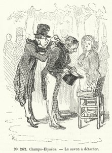 Vendeur de savon sur les Champs-Élysées, Paris - French School
