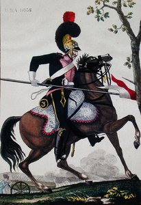 Soldat de la cavalerie de la maison française pendant la période de l