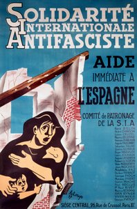 Solidarite Internationale Antidasciste", affiche antifasciste