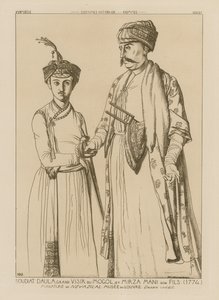 Soudiat Daula, Grand Vizir des Mongols et son fils, Mirza Mani (1774)