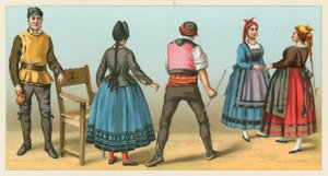 Costume espagnol - French School