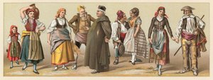 Costume espagnol - French School