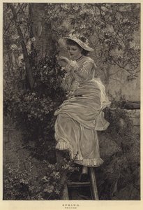 Printemps (gravure) - French School