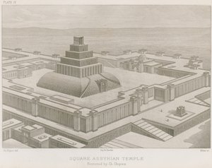 Temple assyrien carré - French School