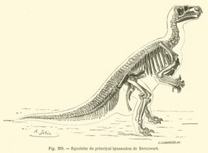 Squelette du principal iguanodon de Bernissart