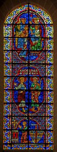 Saints Jean et Jacques; Adoration des Mages; donateur : Bouchard de Marly - French School