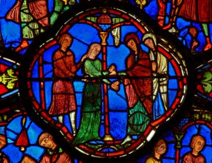 Saint Antoine : donne sa sœur à deux nonnes - French School