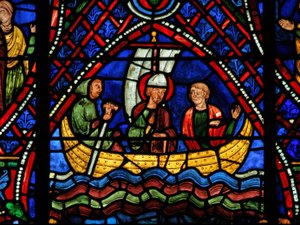 Saint Apollinaire : dans un bateau - French School