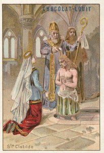Sainte Clotilde, deuxième épouse de Clovis Ier, roi des Francs - French School