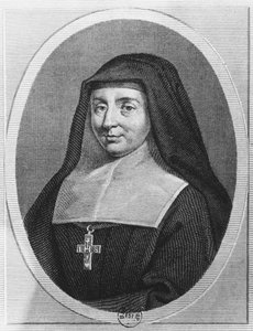 Sainte Jeanne-Françoise de Chantal (gravure) - French School