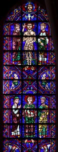 Saint Jean-Baptiste avec Agnus Dei ; le Baptême dans le Jourdain - French School