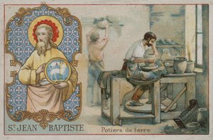 Saint Jean-Baptiste et les potiers - French School