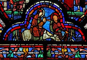 Fenêtre de Saint Jean : La Fuite en Égypte