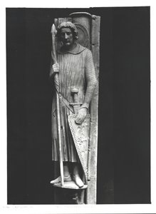 Saint Théodore vêtu en chevalier, sculpture en relief, c.1230 - French School