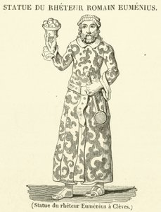 Statue du rheteur Eumenius a Cleves (gravure)