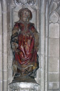 Statue de Judith (pierre polychrome)
