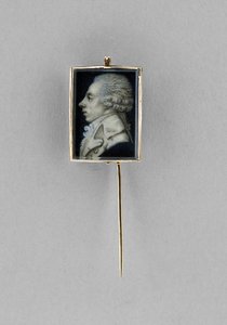 Épingle avec portrait d