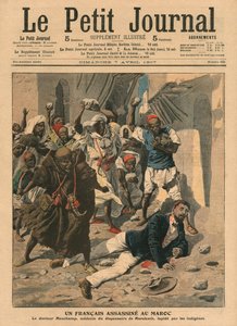 Lapidation du docteur français Mauchamp au Maroc, illustration du 