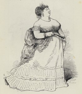 Dame corpulente (gravure) - French School
