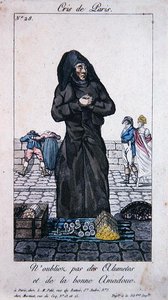 Vendeur de rue de allumettes et bois d