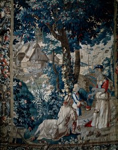 Été, vente de cerises (tapisserie) - French School