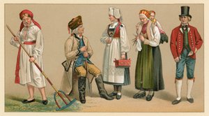 Costume suédois - French School