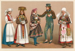 Costume de Suède et de Norvège - French School