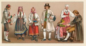 Costume de Suède et de Norvège - French School