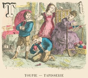 Toupie — Tapisserie - French School