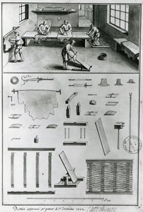 Tanneurs, des Descriptions des arts et métiers par Denis Diderot (1713-84), publié c.1770 - French School