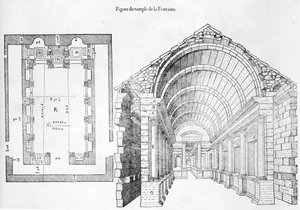 Temple de la Fontaine, illustration du Discours historial de l