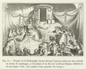 Temple de la Philosophie dressé devant l