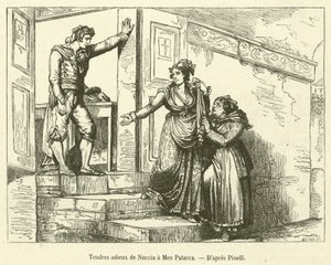 Tendres adieux de Nuccia à Meo Patacca - French School